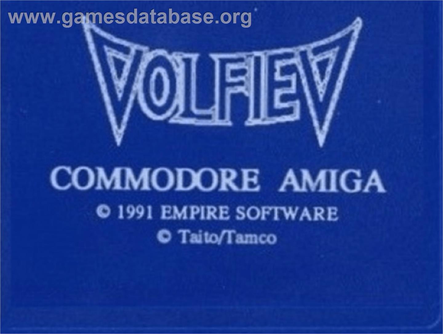 Volfied - Commodore Amiga - Artwork - Cartridge Top