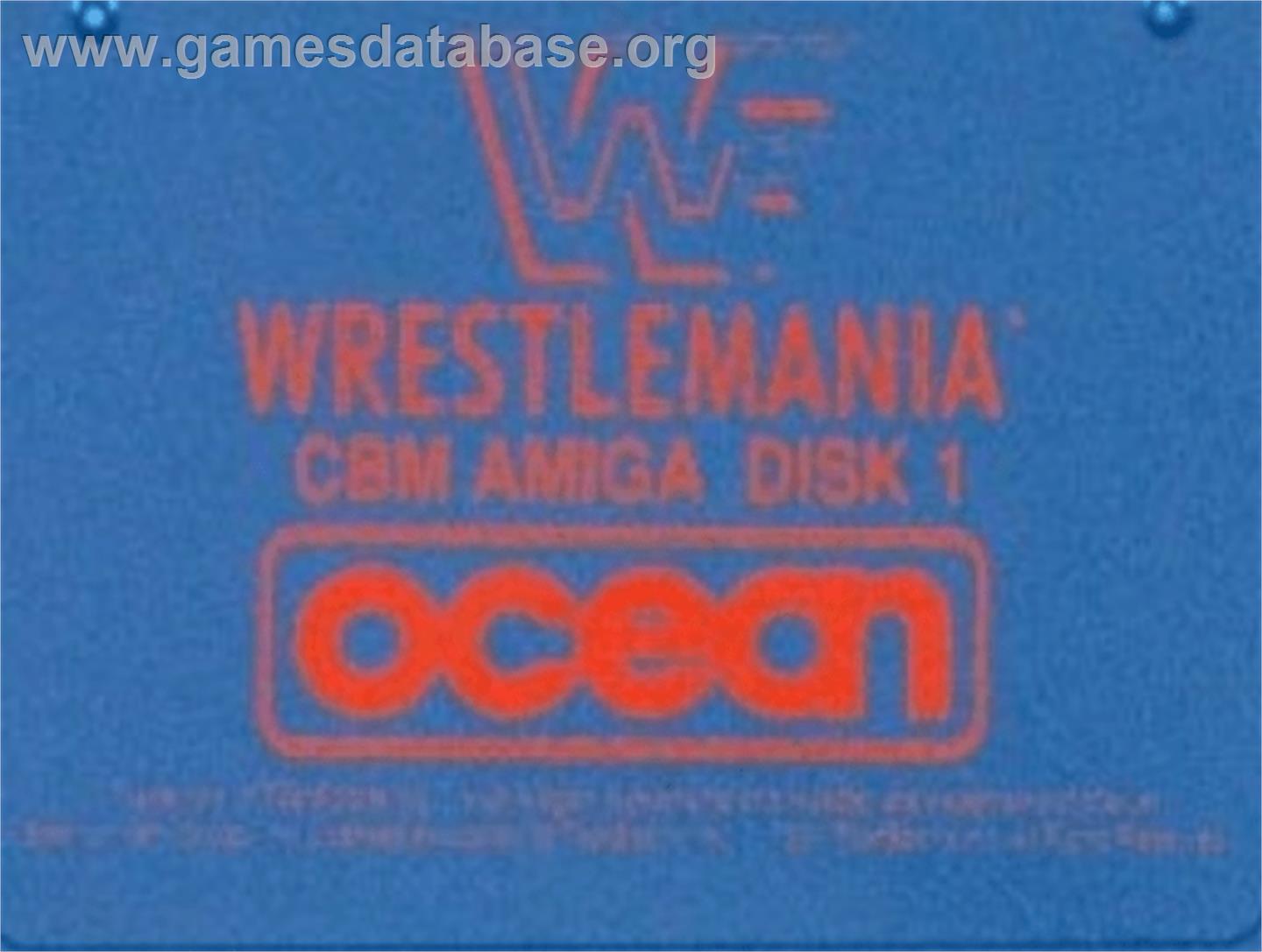 WWF Wrestlemania - Commodore Amiga - Artwork - Cartridge Top