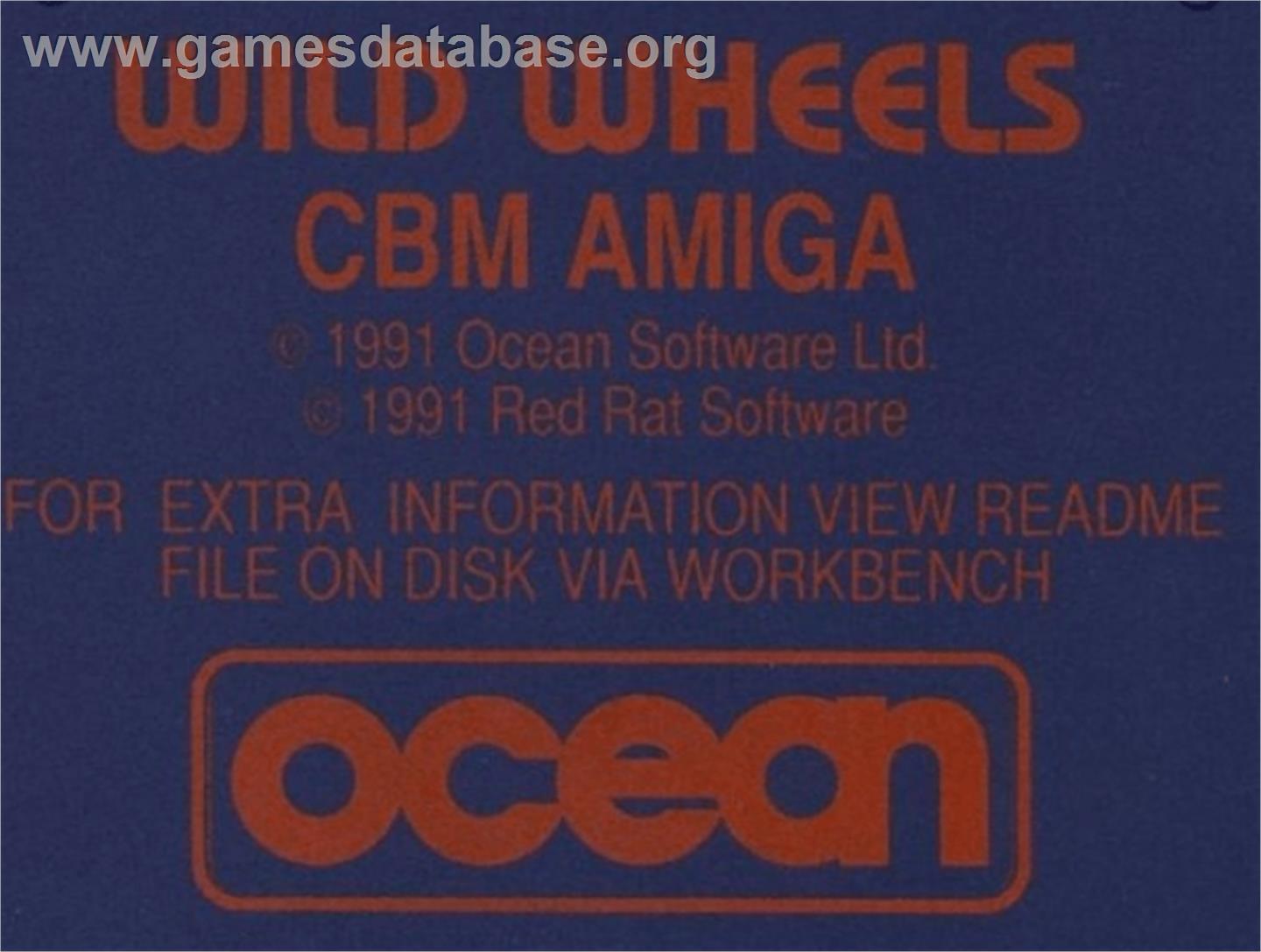 Wild Wheels - Commodore Amiga - Artwork - Cartridge Top