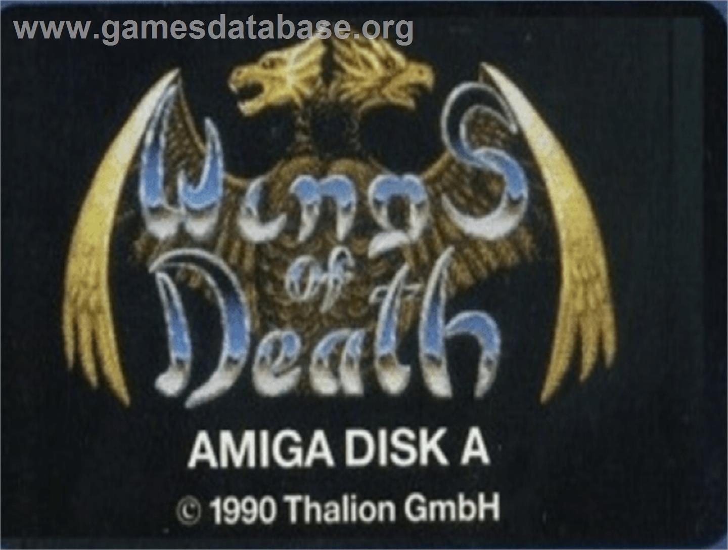 Wings of Death - Commodore Amiga - Artwork - Cartridge Top