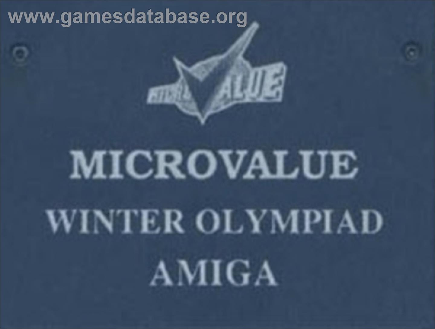 Winter Challenge: World Class Competition - Commodore Amiga - Artwork - Cartridge Top