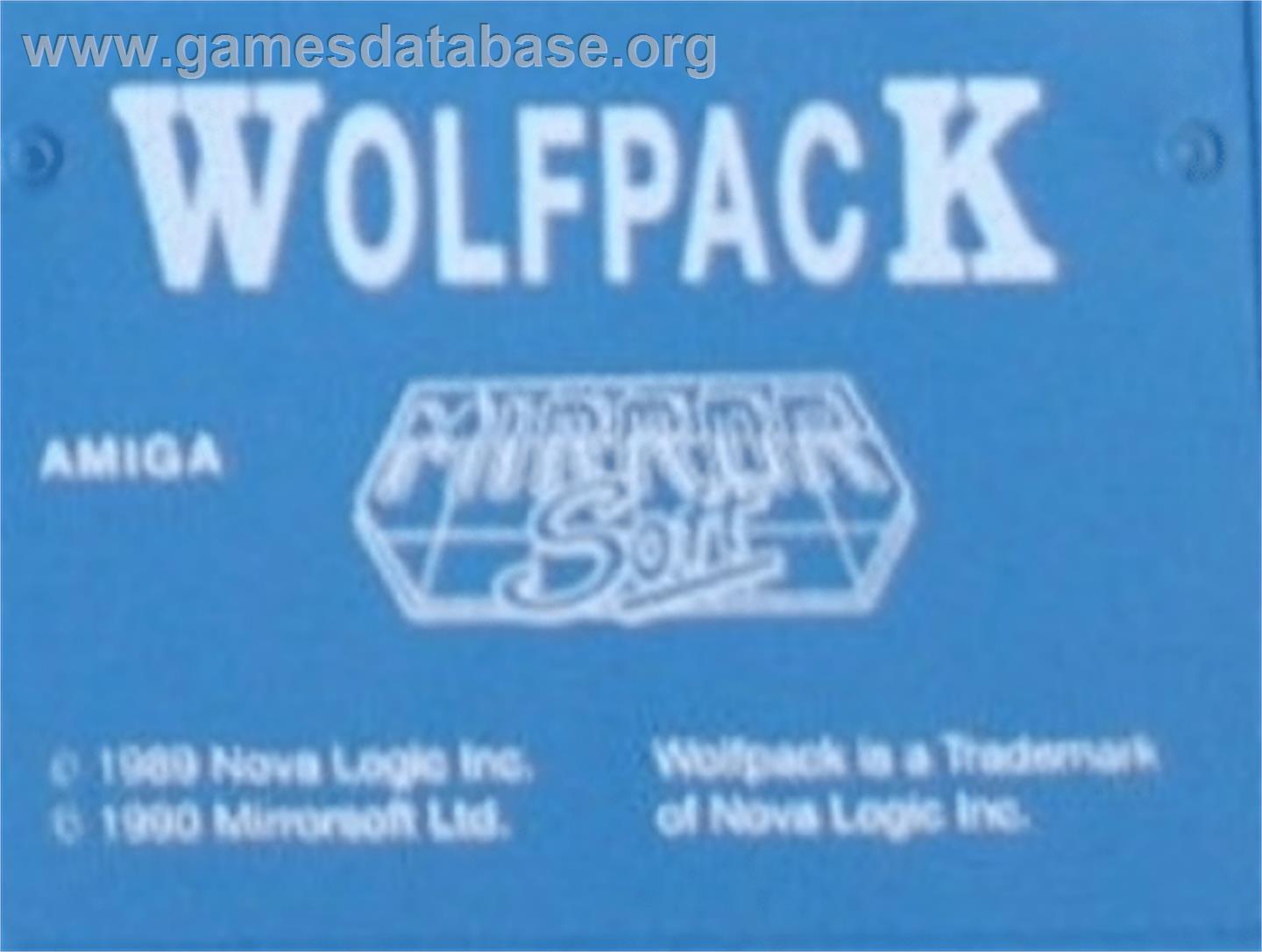 Wolfpack - Commodore Amiga - Artwork - Cartridge Top