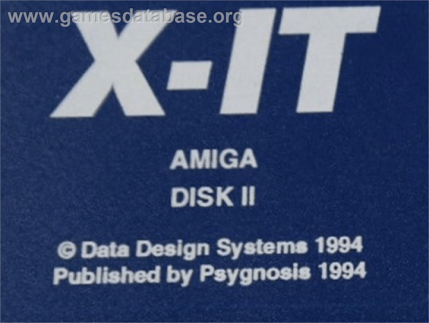 X-It - Commodore Amiga - Artwork - Cartridge Top