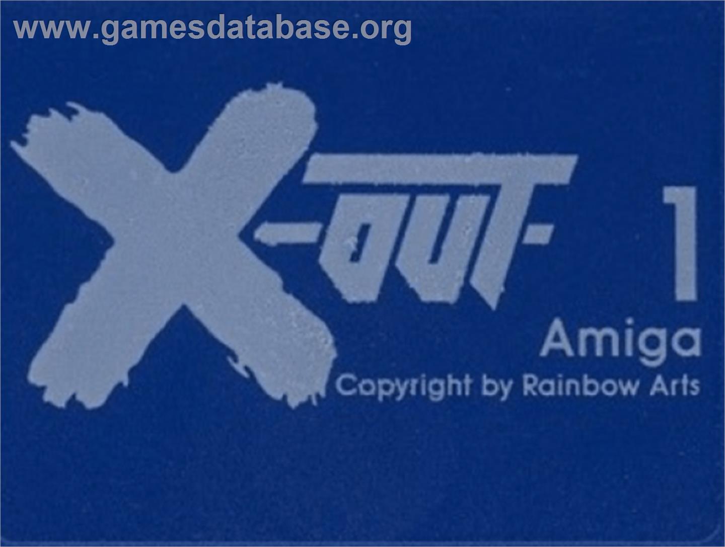 X-Out - Commodore Amiga - Artwork - Cartridge Top