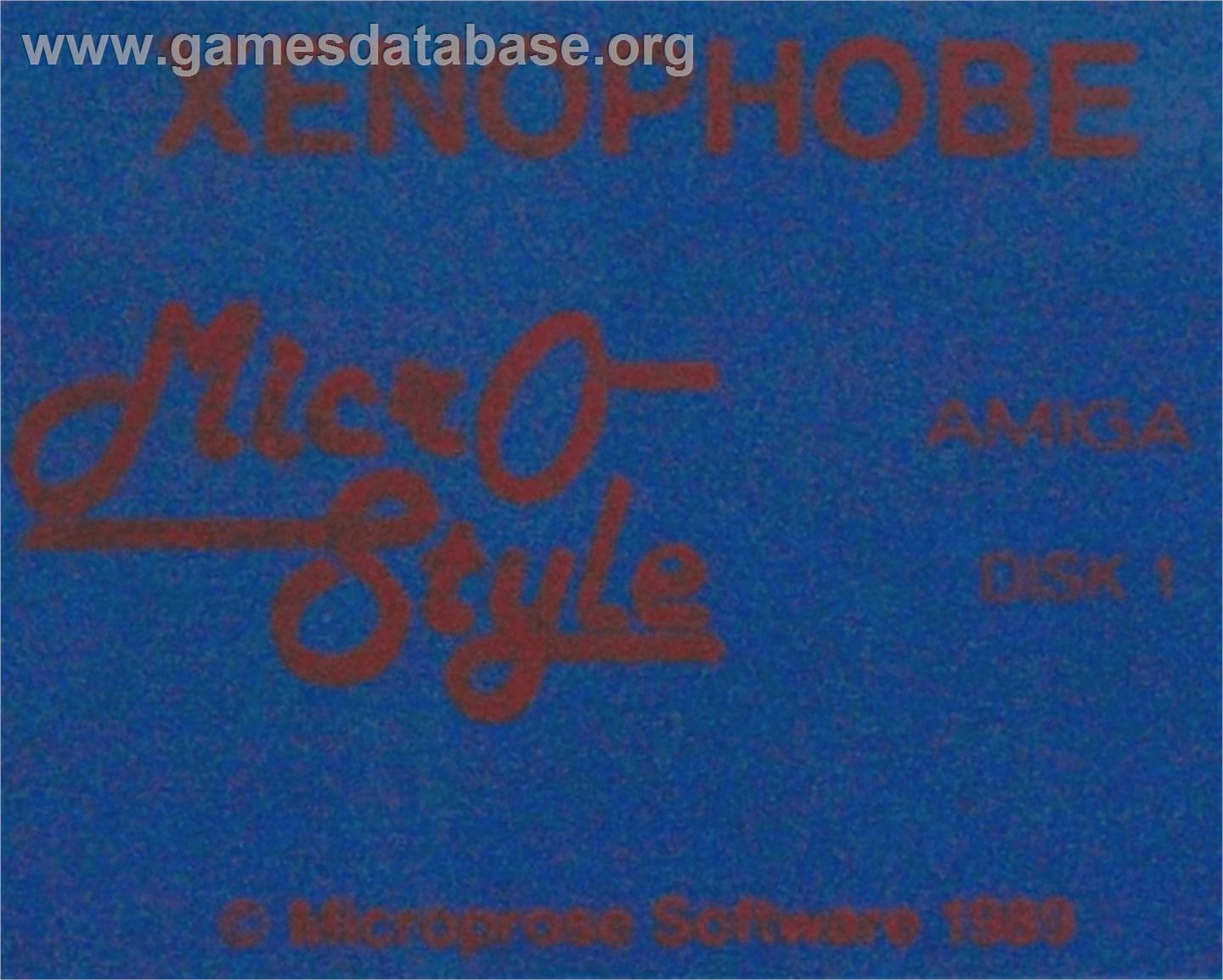 Xenophobe - Commodore Amiga - Artwork - Cartridge Top
