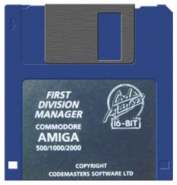Artwork on the Disc for 1st Division Manager on the Commodore Amiga.