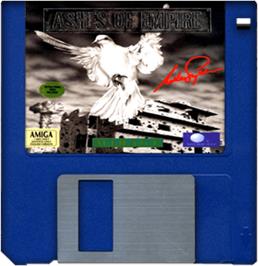 Artwork on the Disc for Ashes of Empire on the Commodore Amiga.