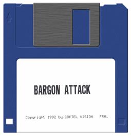 Artwork on the Disc for Bargon Attack on the Commodore Amiga.