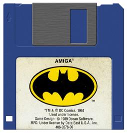 Artwork on the Disc for Batman: The Caped Crusader on the Commodore Amiga.
