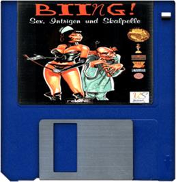 Artwork on the Disc for Biing!: Sex, Intrigue and Scalpels on the Commodore Amiga.