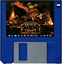 Artwork on the Disc for Black Crypt on the Commodore Amiga.