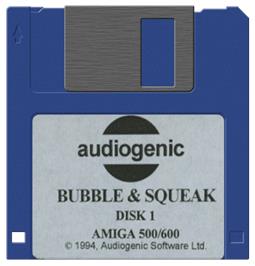 Artwork on the Disc for Bubble and Squeak on the Commodore Amiga.