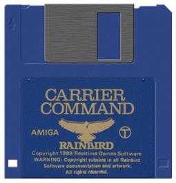 Artwork on the Disc for Carrier Command on the Commodore Amiga.