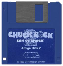 Artwork on the Disc for Chuck Rock 2: Son of Chuck on the Commodore Amiga.