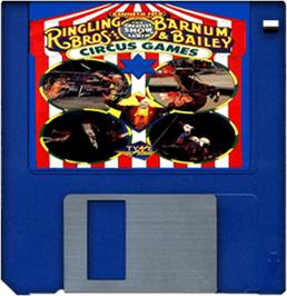 Artwork on the Disc for Circus Games on the Commodore Amiga.