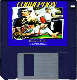 Artwork on the Disc for Corruption on the Commodore Amiga.