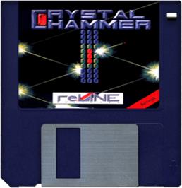Artwork on the Disc for Crystal Hammer on the Commodore Amiga.
