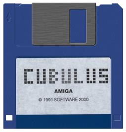 Artwork on the Disc for Cubulus on the Commodore Amiga.