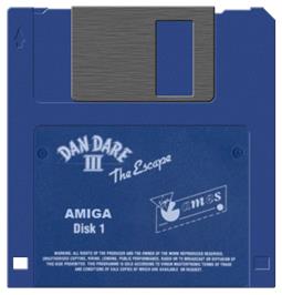 Artwork on the Disc for Dan Dare 3: The Escape on the Commodore Amiga.
