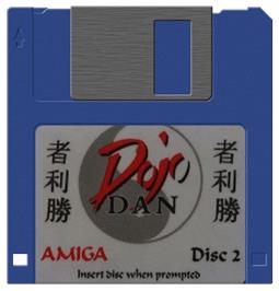 Artwork on the Disc for Dojo Dan on the Commodore Amiga.