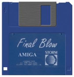 Artwork on the Disc for Final Blow on the Commodore Amiga.