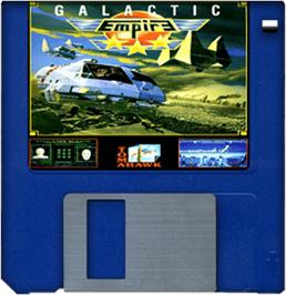 Artwork on the Disc for Galactic Empire on the Commodore Amiga.