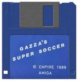 Artwork on the Disc for Gazza's Super Soccer on the Commodore Amiga.