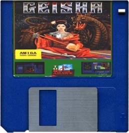 Artwork on the Disc for Geisha on the Commodore Amiga.