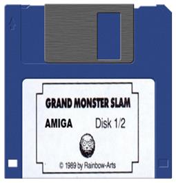 Artwork on the Disc for Grand Monster Slam on the Commodore Amiga.