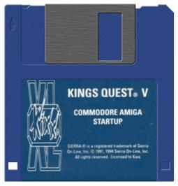 Artwork on the Disc for King's Quest V: Absence Makes the Heart Go Yonder on the Commodore Amiga.