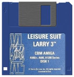 Artwork on the Disc for Leisure Suit Larry 3: Passionate Patti in Pursuit of the Pulsating Pectorals on the Commodore Amiga.