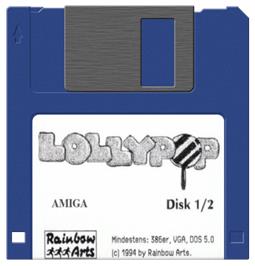 Artwork on the Disc for Lollypop on the Commodore Amiga.