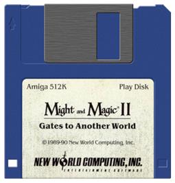 Artwork on the Disc for Might and Magic 2: Gates to Another World on the Commodore Amiga.