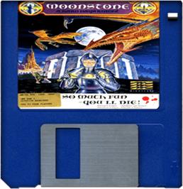 Artwork on the Disc for Moonstone: A Hard Days Knight on the Commodore Amiga.