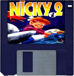 Artwork on the Disc for Nicky 2 on the Commodore Amiga.