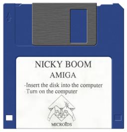 Artwork on the Disc for Nicky Boom on the Commodore Amiga.