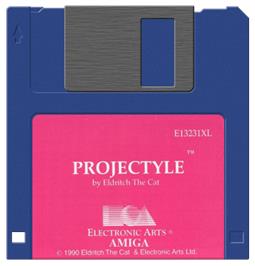 Artwork on the Disc for Projectyle on the Commodore Amiga.