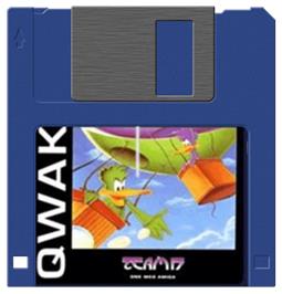 Artwork on the Disc for Qwak on the Commodore Amiga.