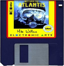 Artwork on the Disc for Return to Atlantis on the Commodore Amiga.