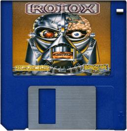 Artwork on the Disc for Rotox on the Commodore Amiga.