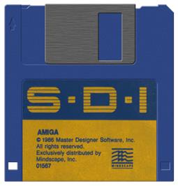 Artwork on the Disc for S.D.I. on the Commodore Amiga.