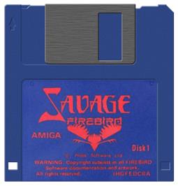 Artwork on the Disc for Savage on the Commodore Amiga.
