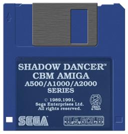 Artwork on the Disc for Shadow Dancer on the Commodore Amiga.