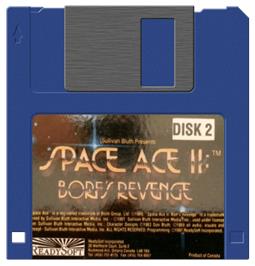 Artwork on the Disc for Space Ace II: Borf's Revenge on the Commodore Amiga.
