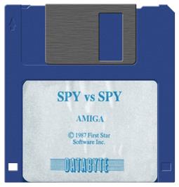 Artwork on the Disc for Spy vs. Spy on the Commodore Amiga.