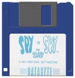 Artwork on the Disc for Spy vs. Spy II: The Island Caper on the Commodore Amiga.