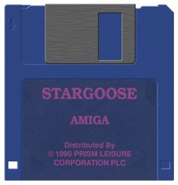 Artwork on the Disc for Star Goose on the Commodore Amiga.