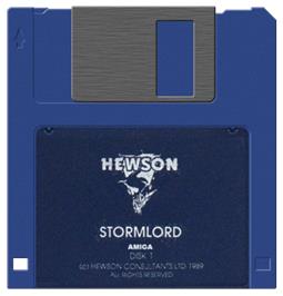 Artwork on the Disc for Stormlord on the Commodore Amiga.