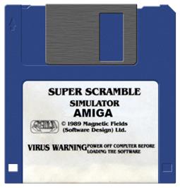 Artwork on the Disc for Super Scramble Simulator on the Commodore Amiga.