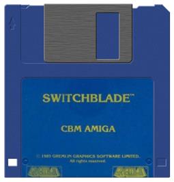Artwork on the Disc for Switchblade on the Commodore Amiga.